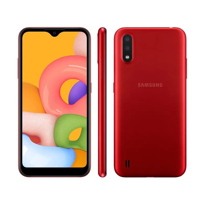 Celular Samsung A01 32gb Semi Vermelho Celular Barato — R$ 460,00 em Shopee