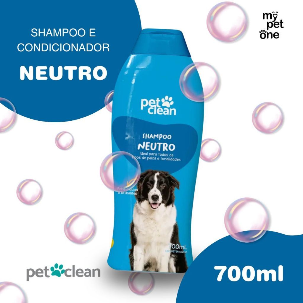 Shampoo Neutro 700ml P/ Cães e Gatos - Pet Clean em Oferta na Shopee