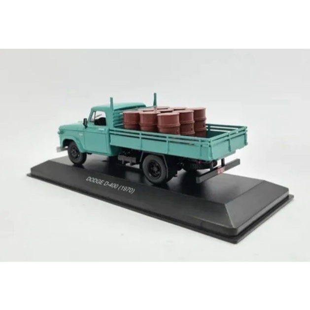 Miniatura Caminhão Dodge D400 Verde 1970 escala 1/43 Edição Especial Assianates Coleção Caminhões Articulados