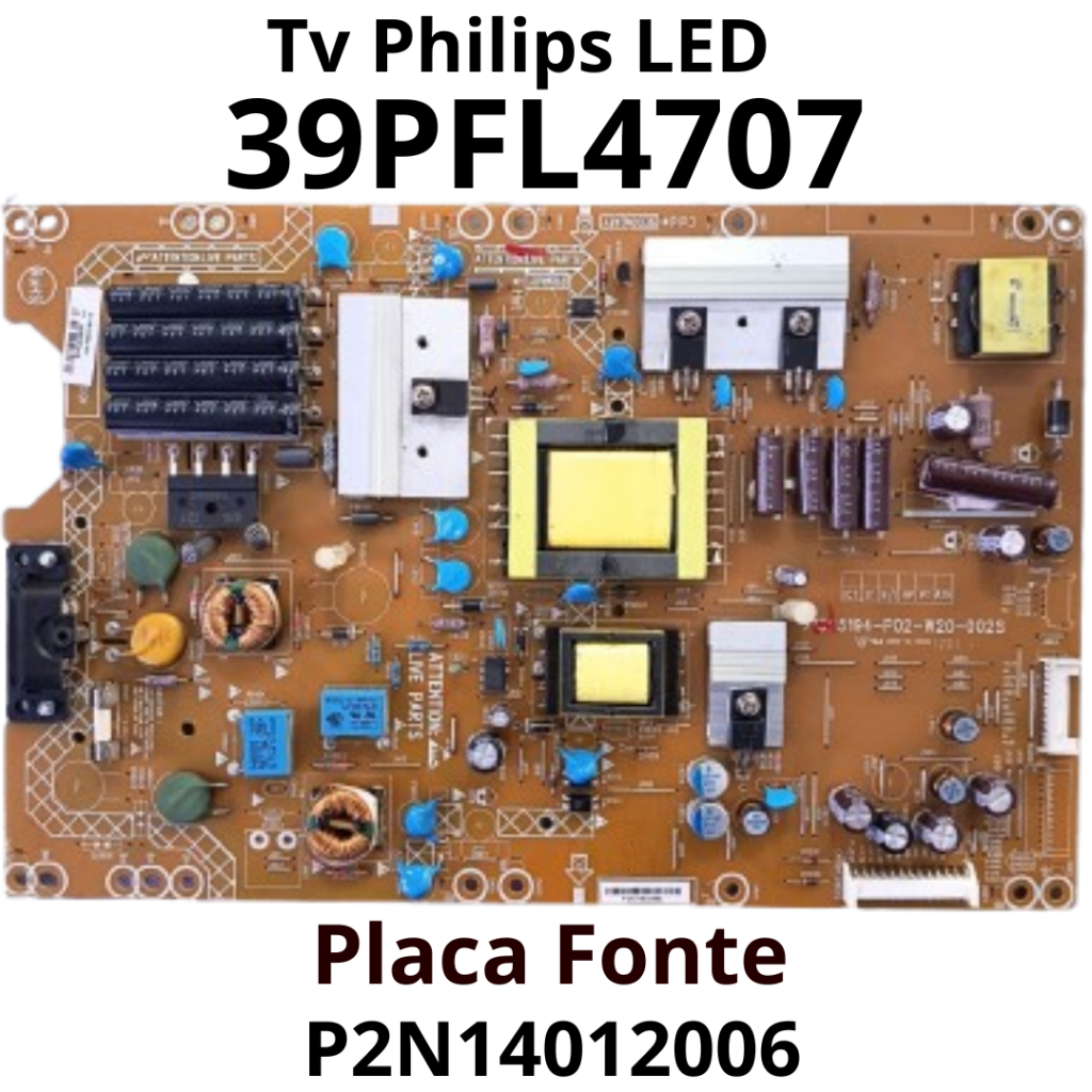 2857 Placa Fonte para tv Philips LED Mod: 39PFL4707