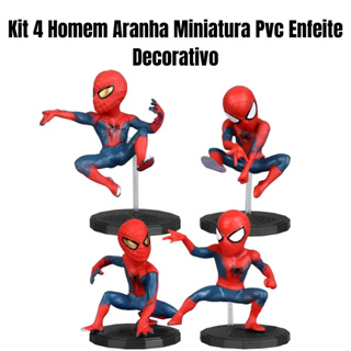 Boneco Homem aranha miniaturas em PVC com base enfeites decoração brinquedo infantil 1 Peça em Oferta na Shopee