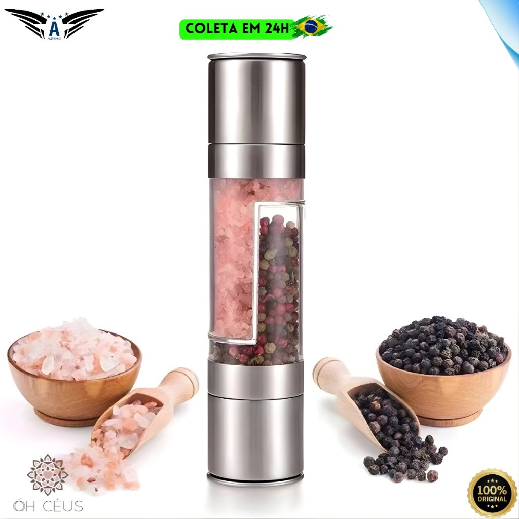 Moedor de Sal e Pimenta Profissional - Comprar com Melhor Preço em Essenciais para Culinária