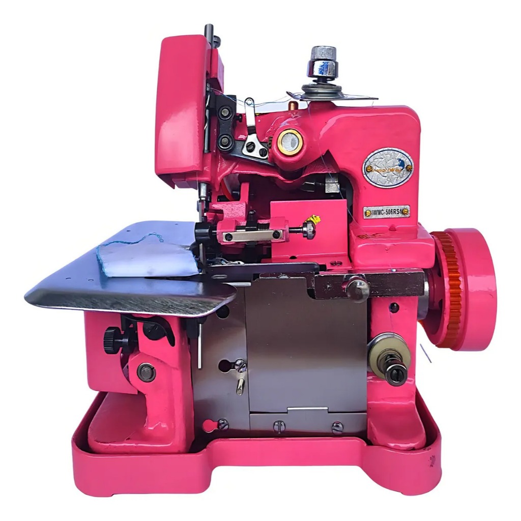 Máquina De Costura Overlock 150W Portátil Rosa - Importway