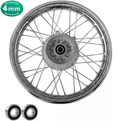 Roda Traseira Completa + Rolamento Aro 18 - 4mm Cromado Tornado 250