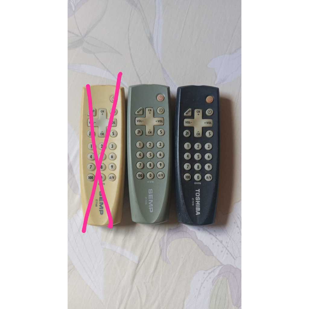 Controle remoto para tv antiga Semp & Toshiba de tubo #av
