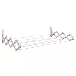 Varal de Parede Sanfonado Secalux Retratil 60cm Anti-ferrugem Grande Reforçado Compacto