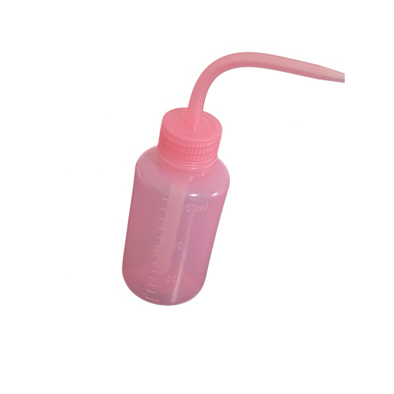 Pisseta Bico Curvo 150ml - Frasco Dosador para Higienização e Lavagem de Extensão de Cílios