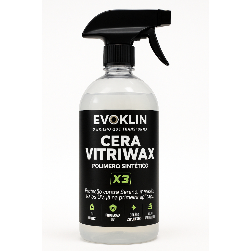 Cera Automotiva Vitriwax 1L Brilho Espelhado & Proteção UV Hidrorepelente Poliwax
