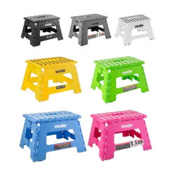 Banqueta Plástica Dobrável 220mm 150kg Colorida Vonder