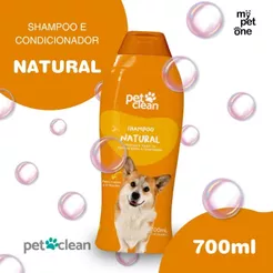 Shampoo e Condicionador Pet Clean Natural 2 em 1 - 700ml