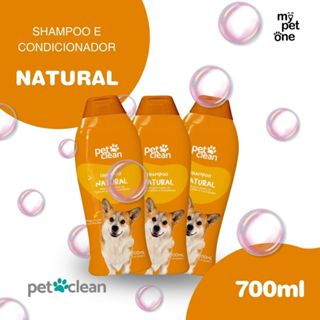Kit 3 Shampoo e Condicionador Pet Clean Natural 2 em 1 - 700ml em Oferta na Shopee