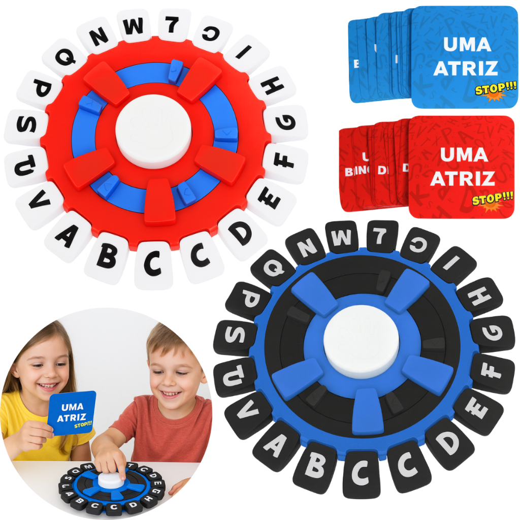 Jogo Stop Caça Palavras Brinquedo Responde Rápido Português em Oferta na Shopee