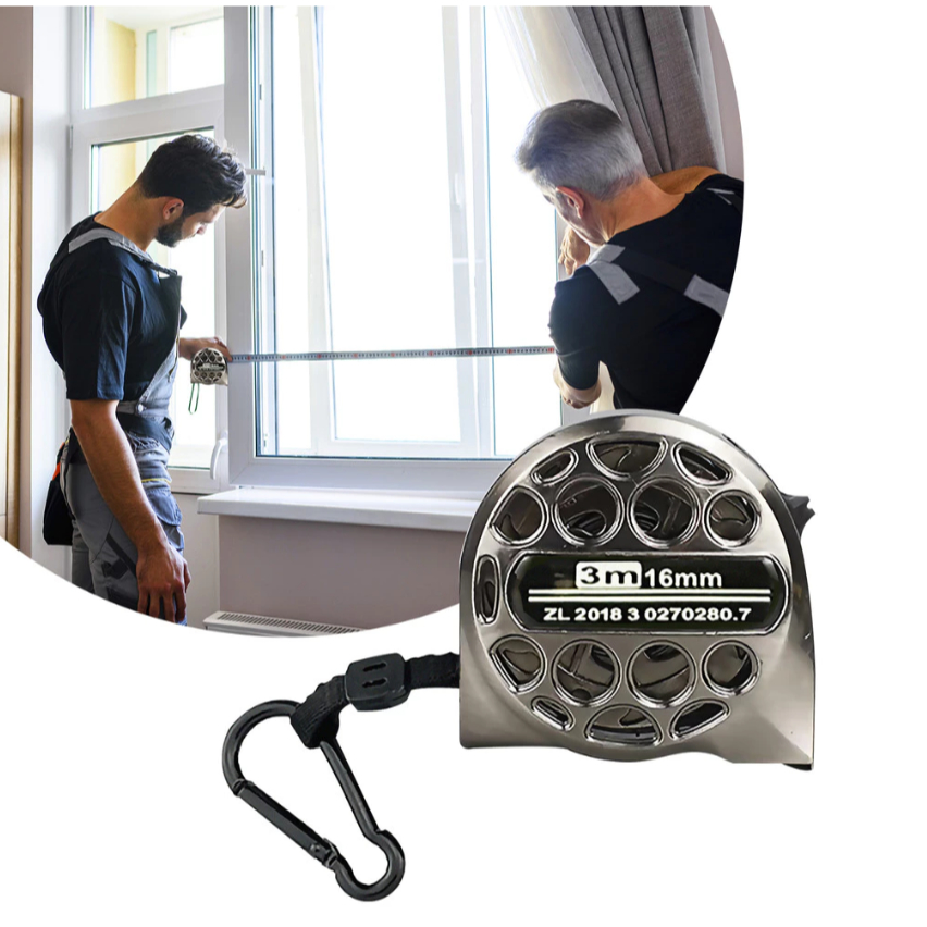 Fita Métrica trena de Aço Inoxidável 3 metros Profissional De Alta Precisão Impermeável e durável