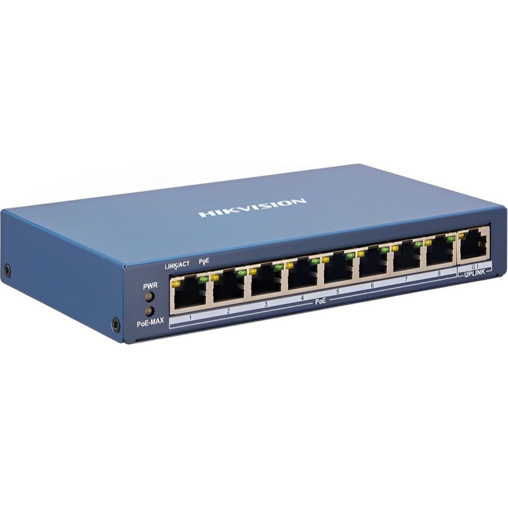 Switch 8 Portas Poe 10/100 Ds-3e1309p-ei/m Hikvision