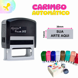 Carimbo autómatico personalizado enfermeira médico logo professora frase com seus dados  nykon 302 em Oferta na Shopee