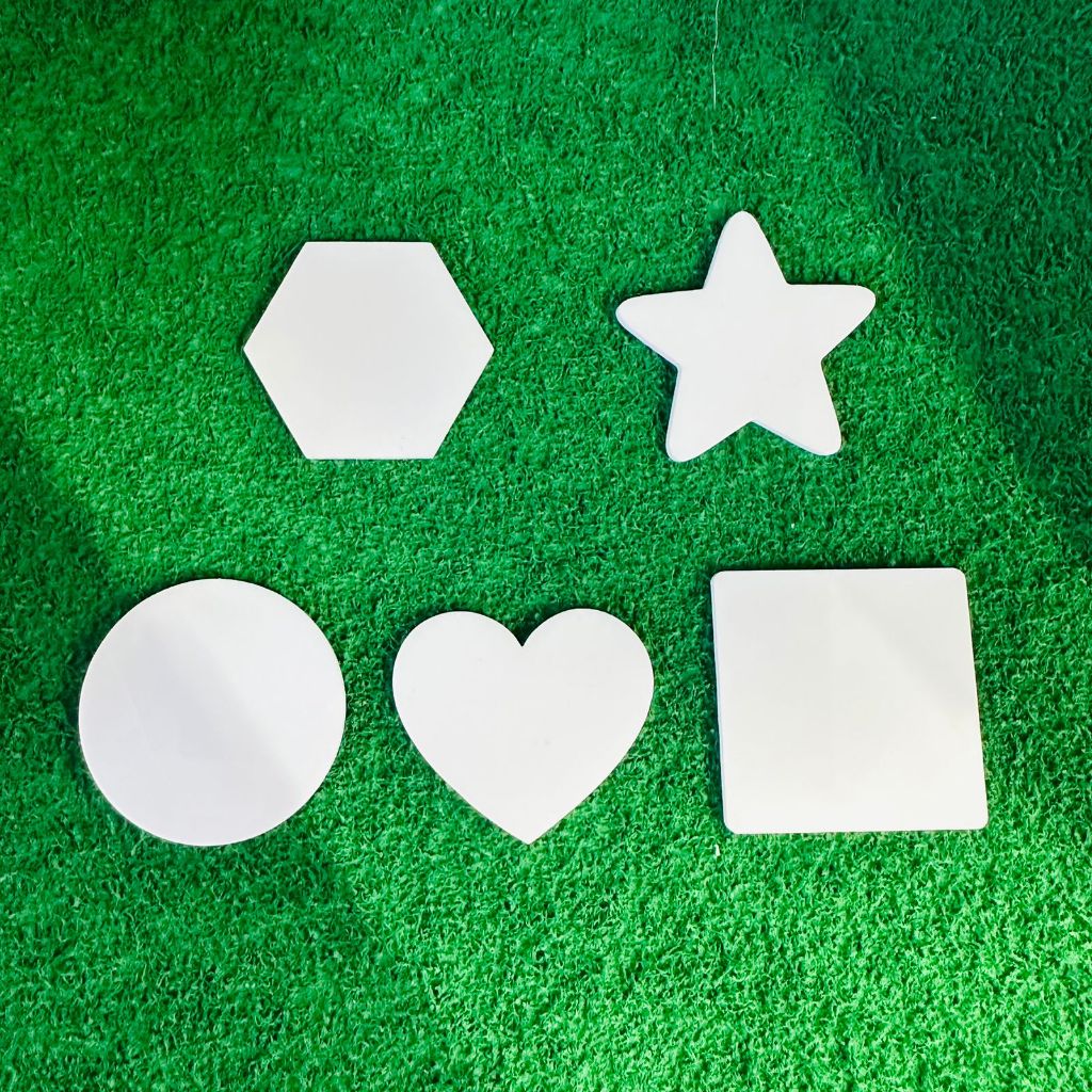 Aplique Personalizável Acrilico 10 Unidades Tiara Chaveiro 3Cm