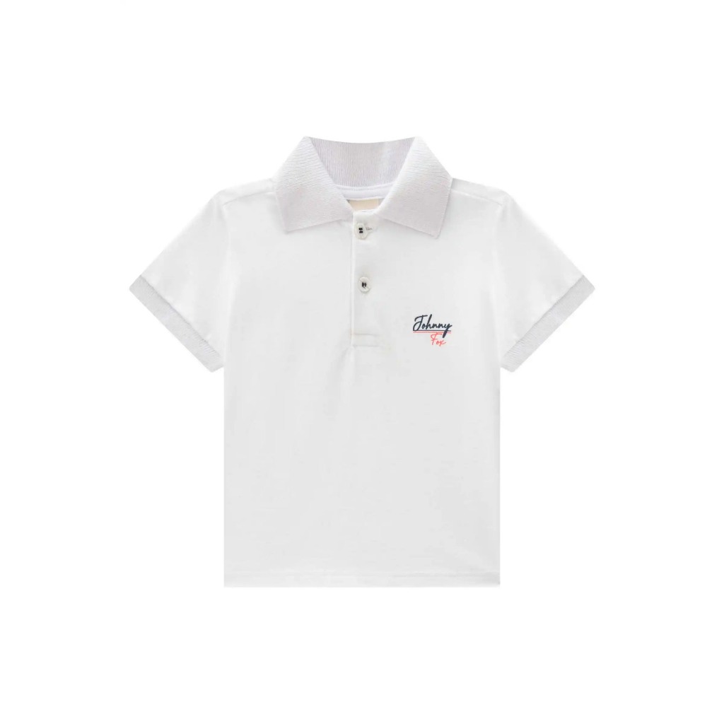 Conjunto camisa polo em piquet com elastano e Bermuda em nylon ergonomic com elastano Tam 01 Johnny Fox
