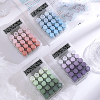 Calculadora Transparente de 10 Dígitos Teclado Mecânico De Ponto Grande  para diaria em Oferta na Shopee