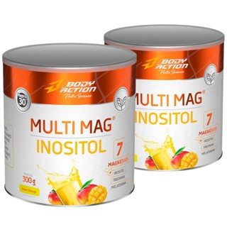 Kit 2x Multi Mag Inositol 7x Magnésios 300g Bodyaction em Oferta na Shopee