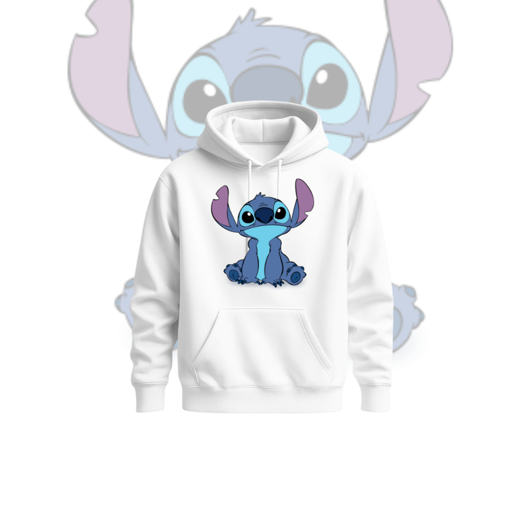Camiseta T Shirt Camisetas Algodão ou Moletom Blusa de Frio Moleton Blusa Moletom Casal Stitch e Angel Personagens