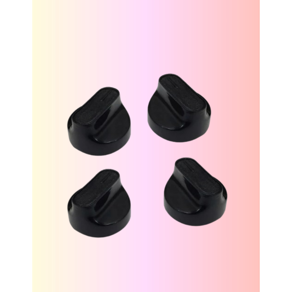 Botão Manípulo Para Fogão Consul / Cooktop Mondial e outros fogões (Kit Com 4) 4 das bocas Rosa Maria