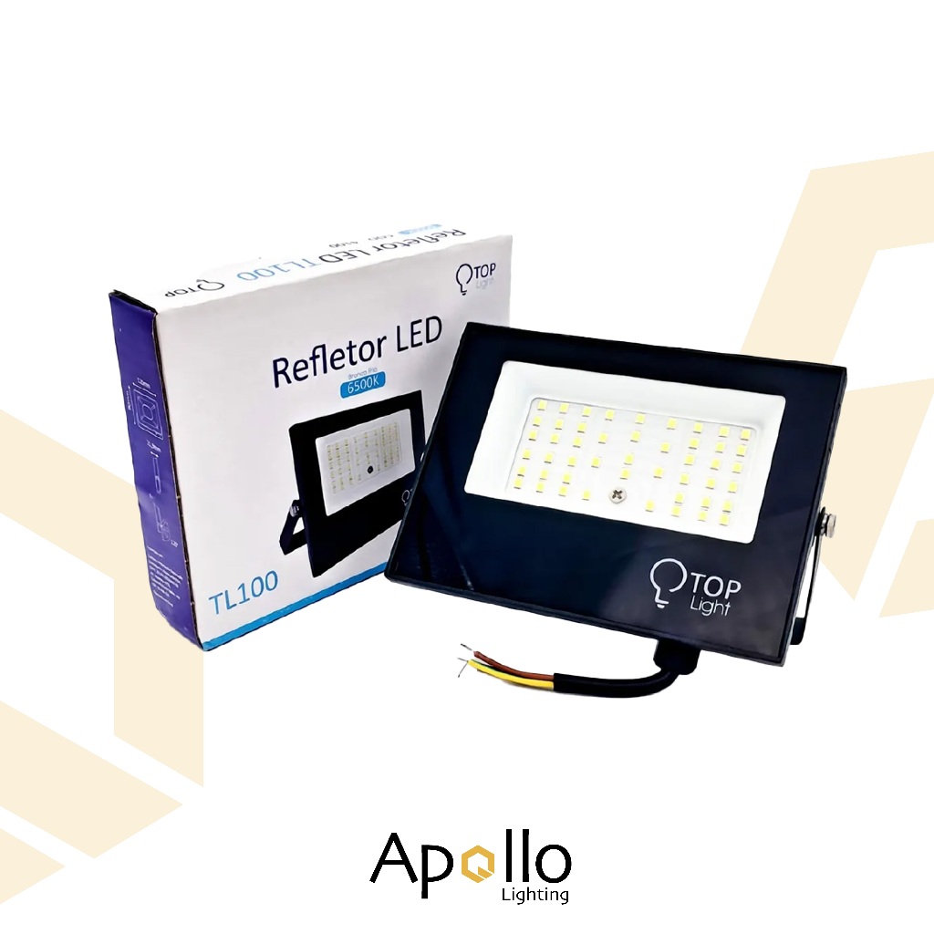 Refletor 100W Mini Branco Frio 6500k Projetor Led Holofote a Prova D'agua IP65 Top Light