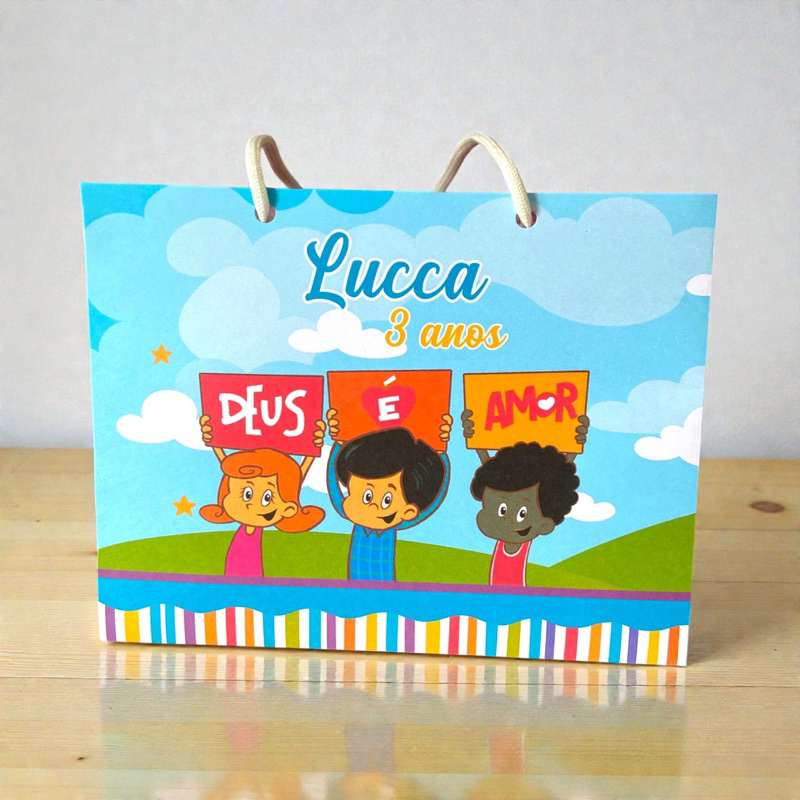 Sacolinhas personalizadas tema 3 palavrinhas |  Lembrancinha Mimos Aniversário AS TRÊS PALAVRINHAS - DESMONTADAS