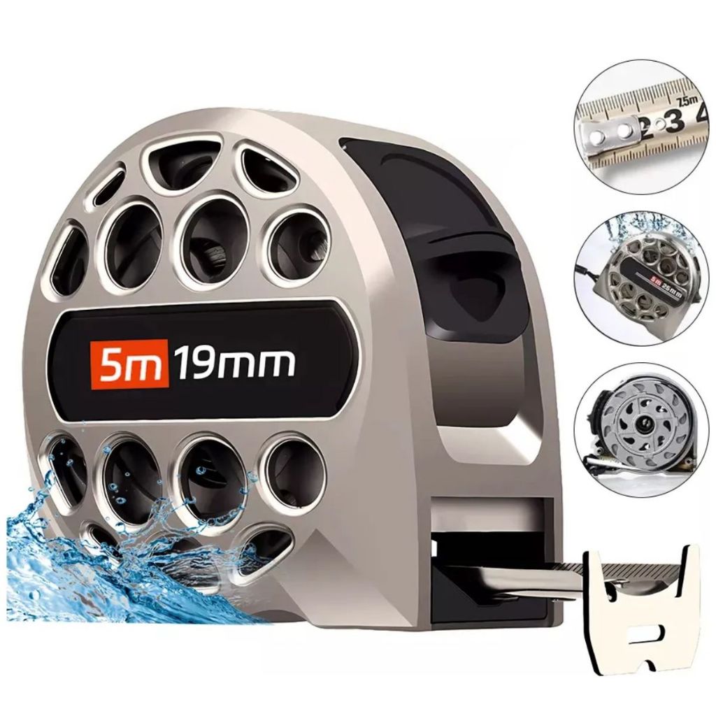 3/5/7.5M Fita métrica de aço inoxidável de alta precisão em Oferta na Shopee