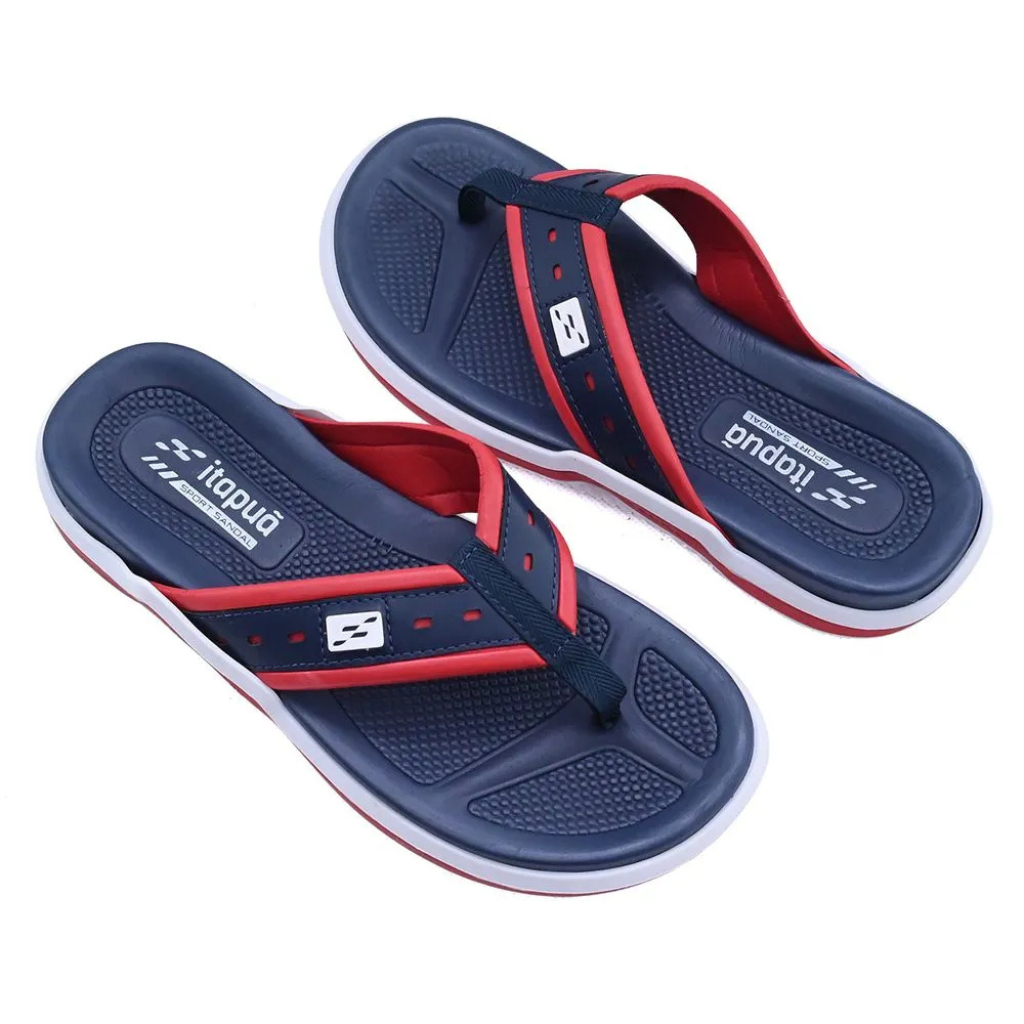 Chinelo masculino Itapuã  ortopédico  em couro legitimo sandália macia leve ultra confortável facite