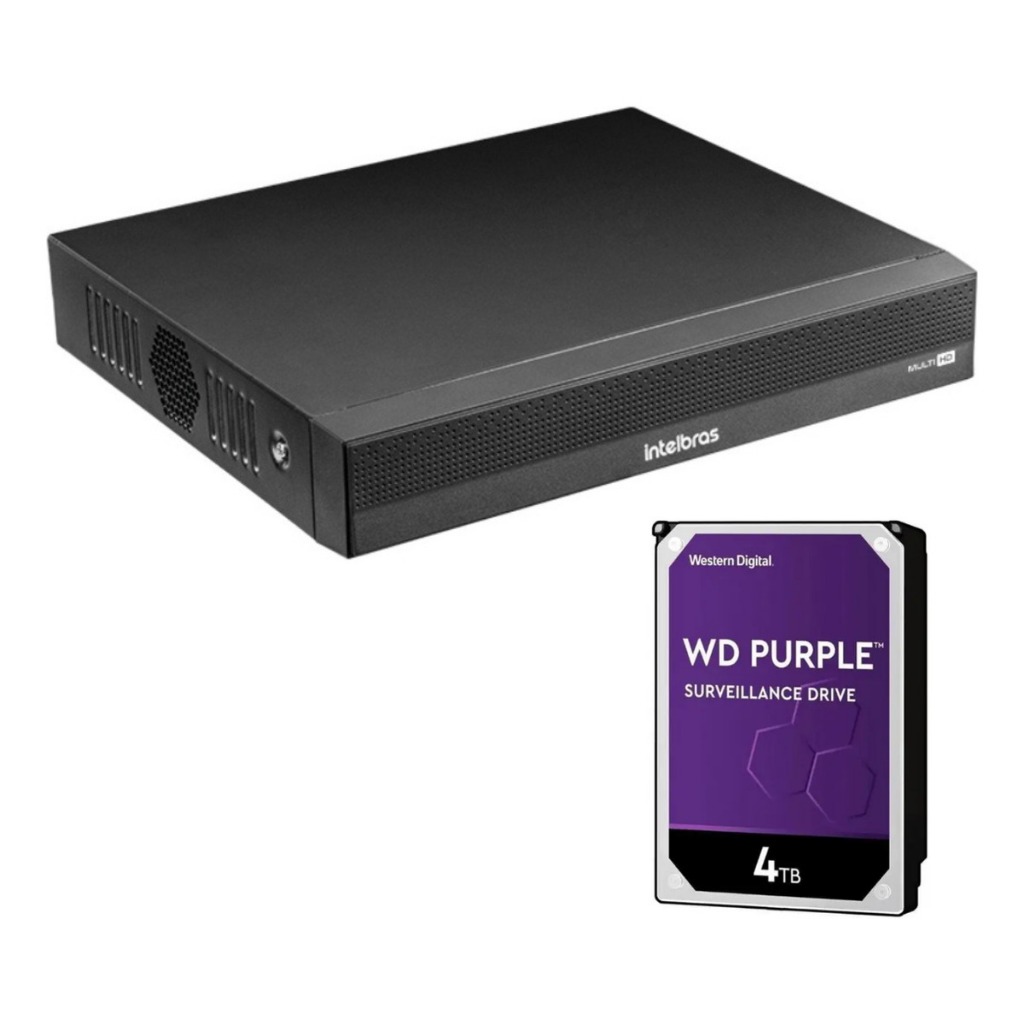 Dvr Intelbras 5 Em 1 Multi Hd Mhdx 1116-c Com Hd Interno Bivolt 127/220v