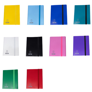 Fichário Pokémon 3x3 GEM Plástico 360 Cartas Álbum Pasta Pokémon TCG Magic Sem PVC