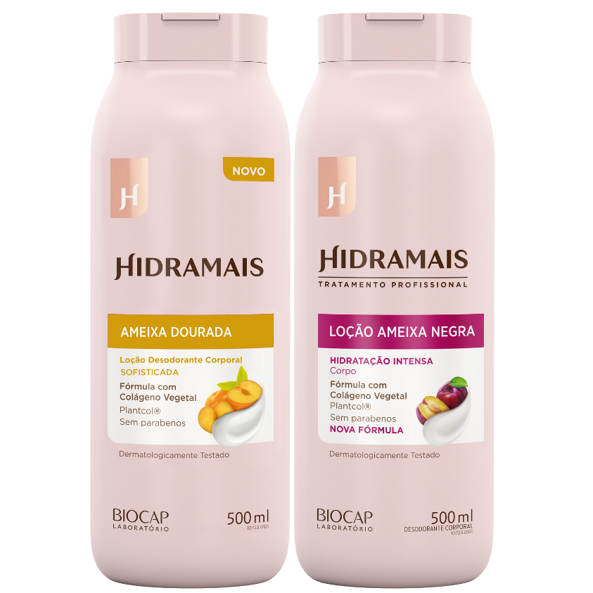 Kit Hidramais Loção Ameixa Negra 500ml+Loção Ameixa Dourada 500ml