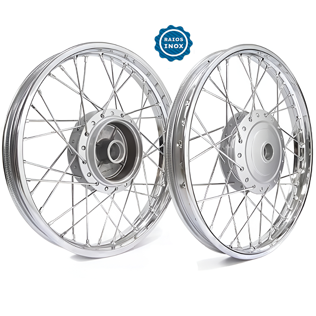 Par Aro Roda Raio Inox Cg Fan 150 Titan 150 Start 160 Tambor