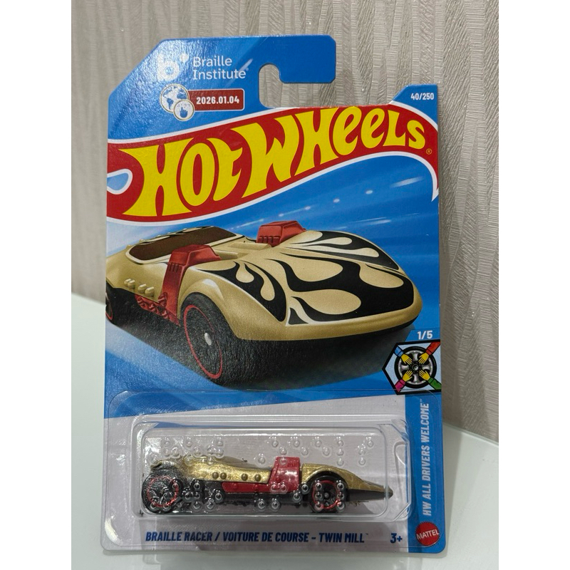 Carrinho Hot Wheels Braille Racer Voiture de Course – Twin Mill