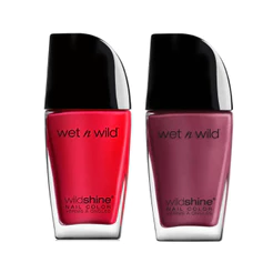 Kit 2 Esmaltes Cremosos Wet n Wild Wild Longa Duração e Brilho - Shine Nail Color