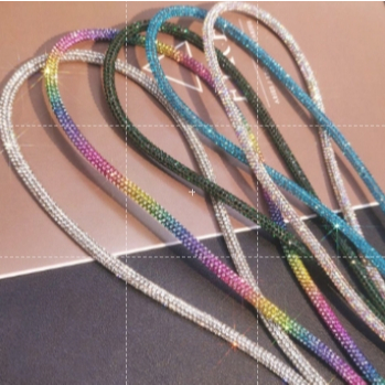 Cordão Brilhante Para Celular Com Strass Corrente Acessórios