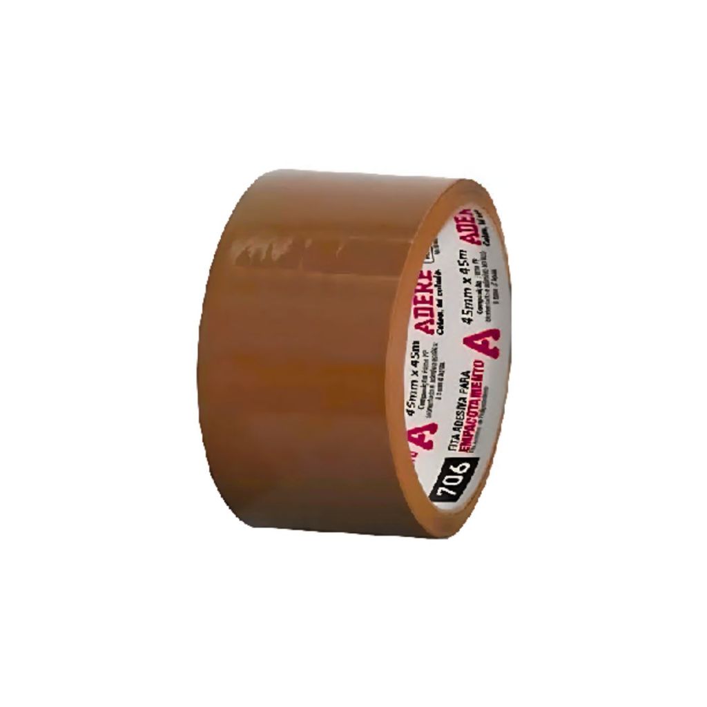Kit 4 Fita Para Empacotamento Marrom Tapefix 45mmx40m Adere