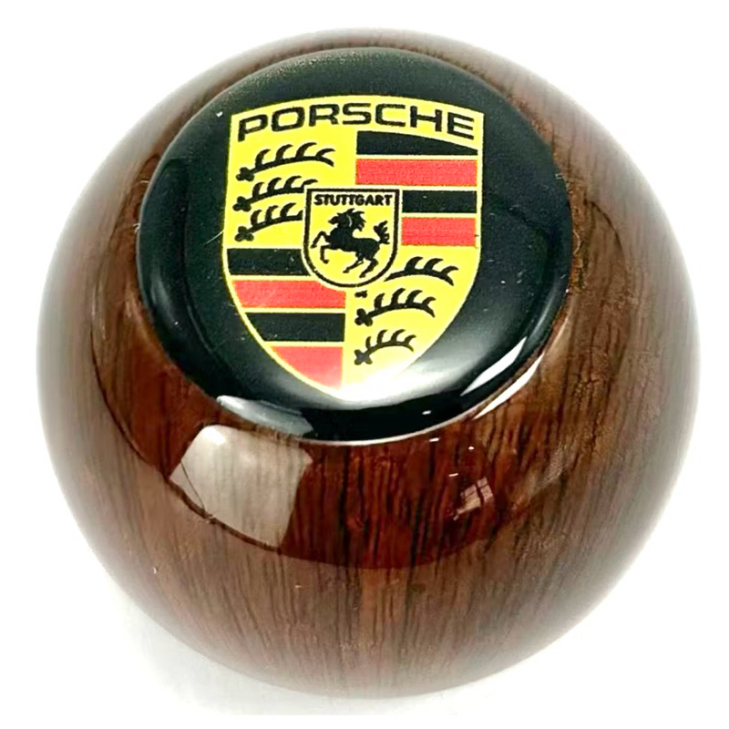 Manopla Logo Porsche cor Jacarandá Fusca Kombi Brasília TL Variant