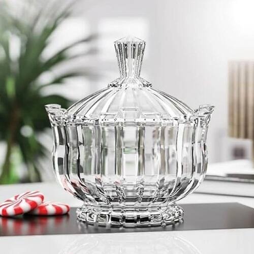 Bomboniere Baleiro Em Vidro Milan Transparente - 900ml em Oferta na Shopee