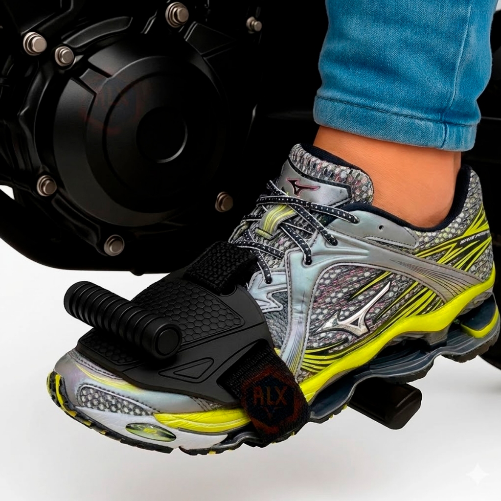 Protetor De Tênis Sapato Para Pedal Passador de Marchas Motos Universal Motoqueiro em Oferta na Shopee