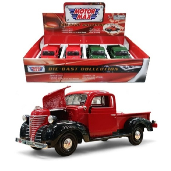 Miniatura Plymouth Truck Pickup 1941 Motor Max 1/24 19 CM