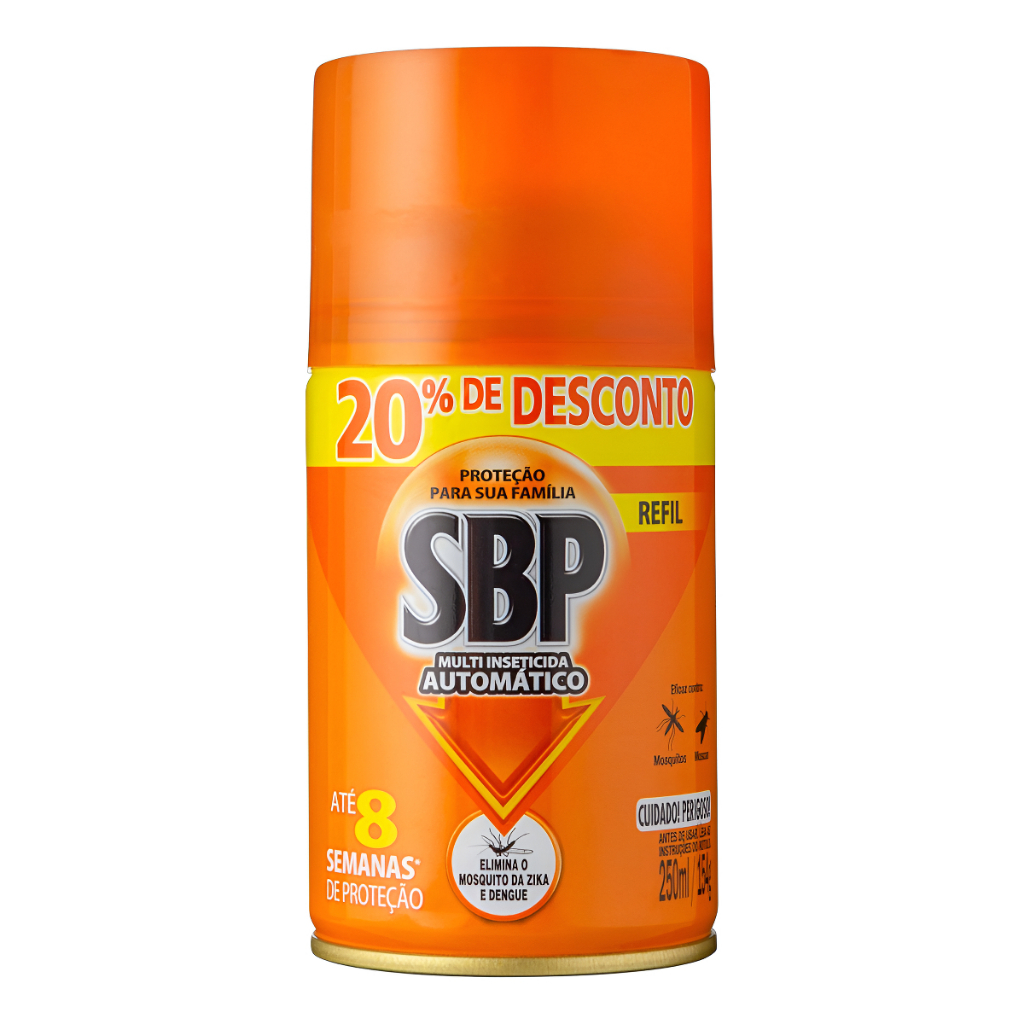 Multi-inseticida Automático Sbp Frasco 250ml Refil