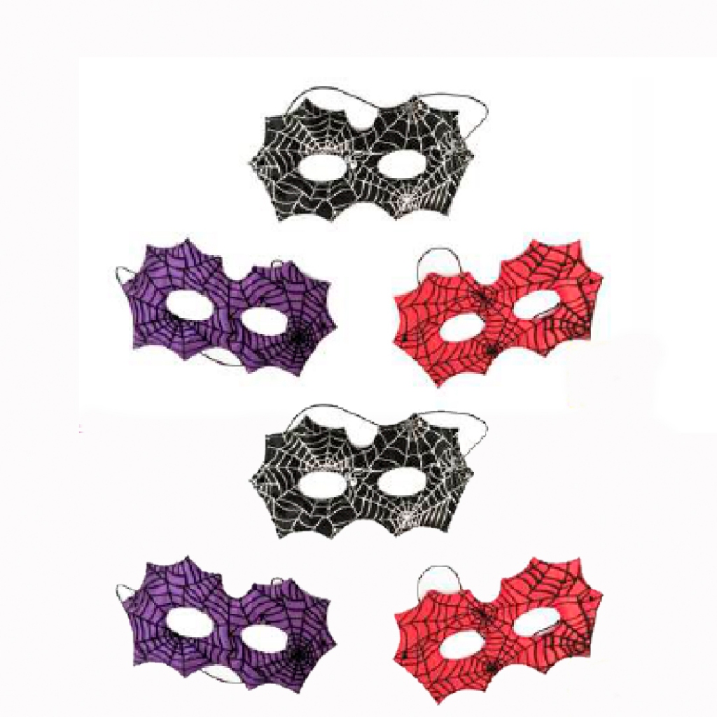 Mascara Aranha Teia e Spider Man Teia Fantasia Carnaval Halloween