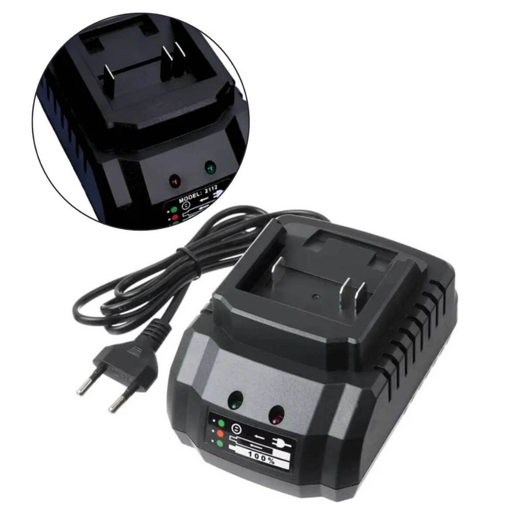 Carregador de Bateria [21v]Carregador 21V Bivolt para Parafusadeira a Bateria Fonte de Alimentação 21V para Ferramentas