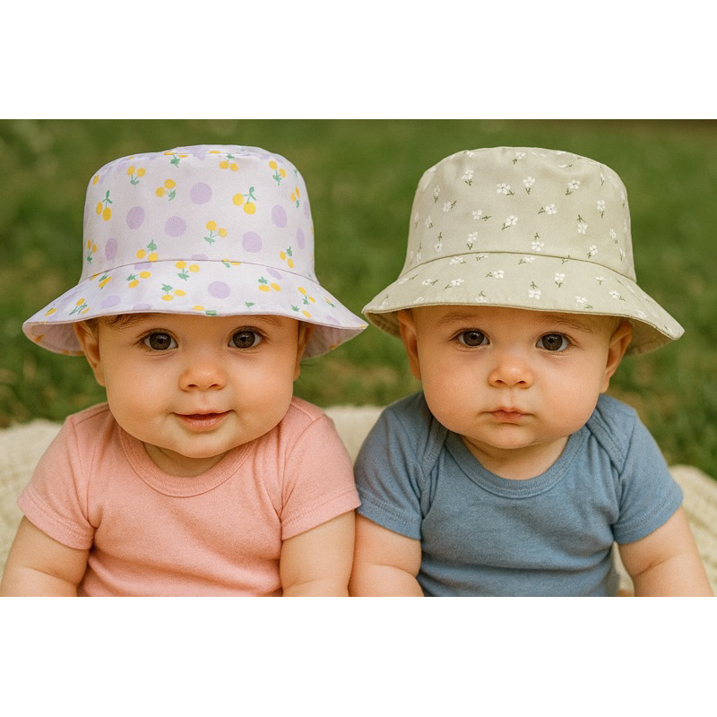 Bucket Bebê Menina Infantil Bucket Chapéu Praia Com Cordinha Elastica Bucket Personagens