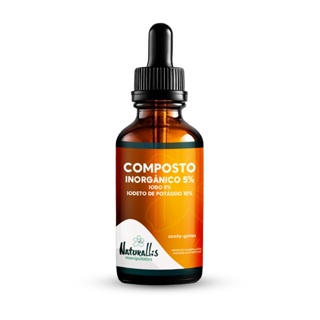 Composto Inorgânico 5% – Iodo + Iodeto de Potássio – Frasco Gotejador 30ml, 50ml ou 100ml em Oferta na Shopee