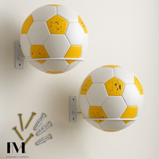 Kit 02 Suporte de Bola Aço Reforçado Futebol Basquete ou Vôlei com Parafusos e Buchas em Oferta na Shopee