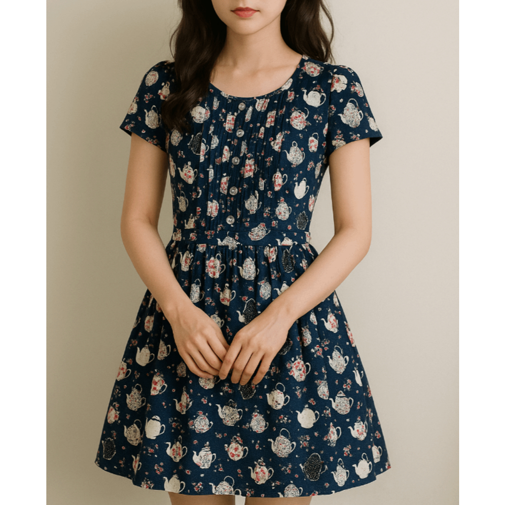 vestido boneca emme fofo lolita rodado vintage coquette princesa retrô antix romantico babado