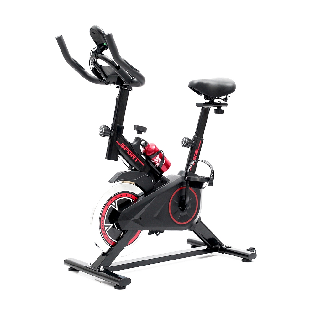 Bicicleta Ergometrica Spinning Academia Bike Fitness Profissional Monitor de Treino Garrafa de Agua