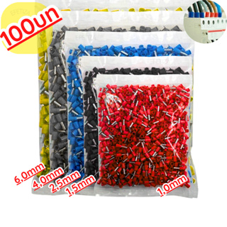 Kit Terminal Tubular Ilhos Conector Elétrico Pré-isolado 0,5/1,0/1,5/2,5/4,0/6,0mm Pacote em Oferta na Shopee